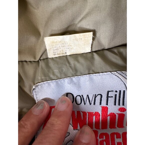 VTG 80s Downhill Racer Down Fill Retro Vest M Outdoors Utility pockets Gorpcore - Picture 3 of 9